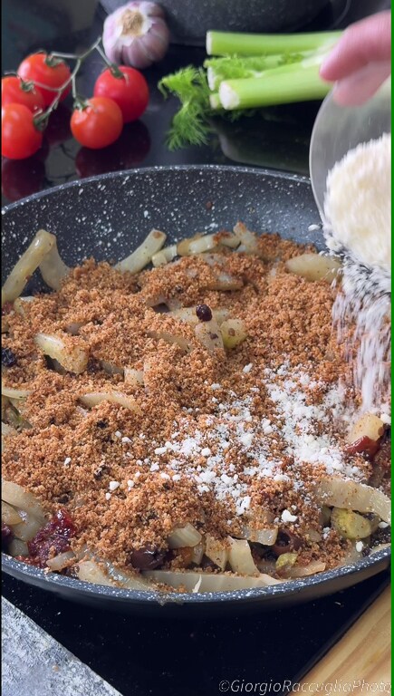 fenchel mit bröselkruste
