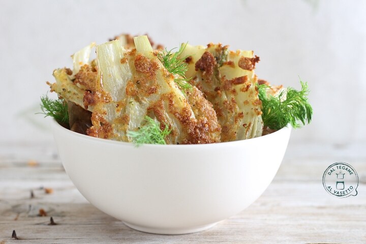 Fenchel-Schnitzel in der Mikrowelle
