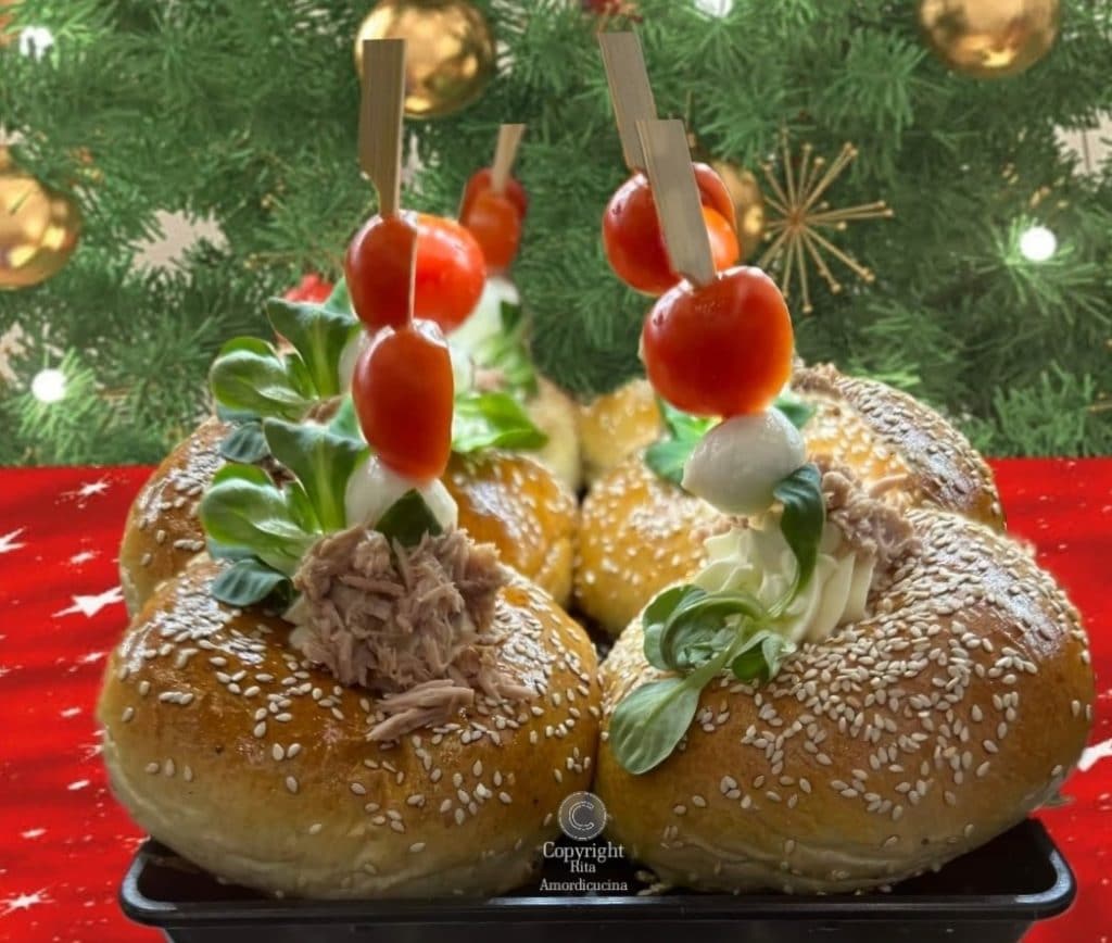 Buffetbrötchen der sizilianischen Rosticceria