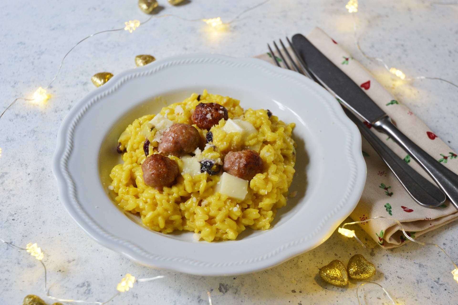 Safranrisotto mit Radicchio