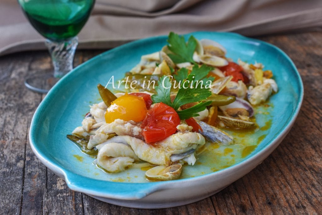 Fischbandiera in Eintopf mit Lupinen