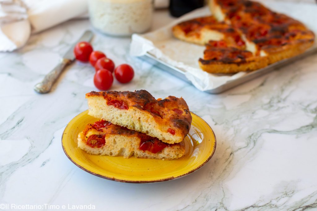 focaccia mit Sauerteig