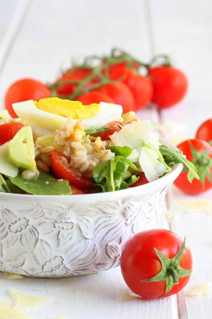 Frischer Perlgraupensalat