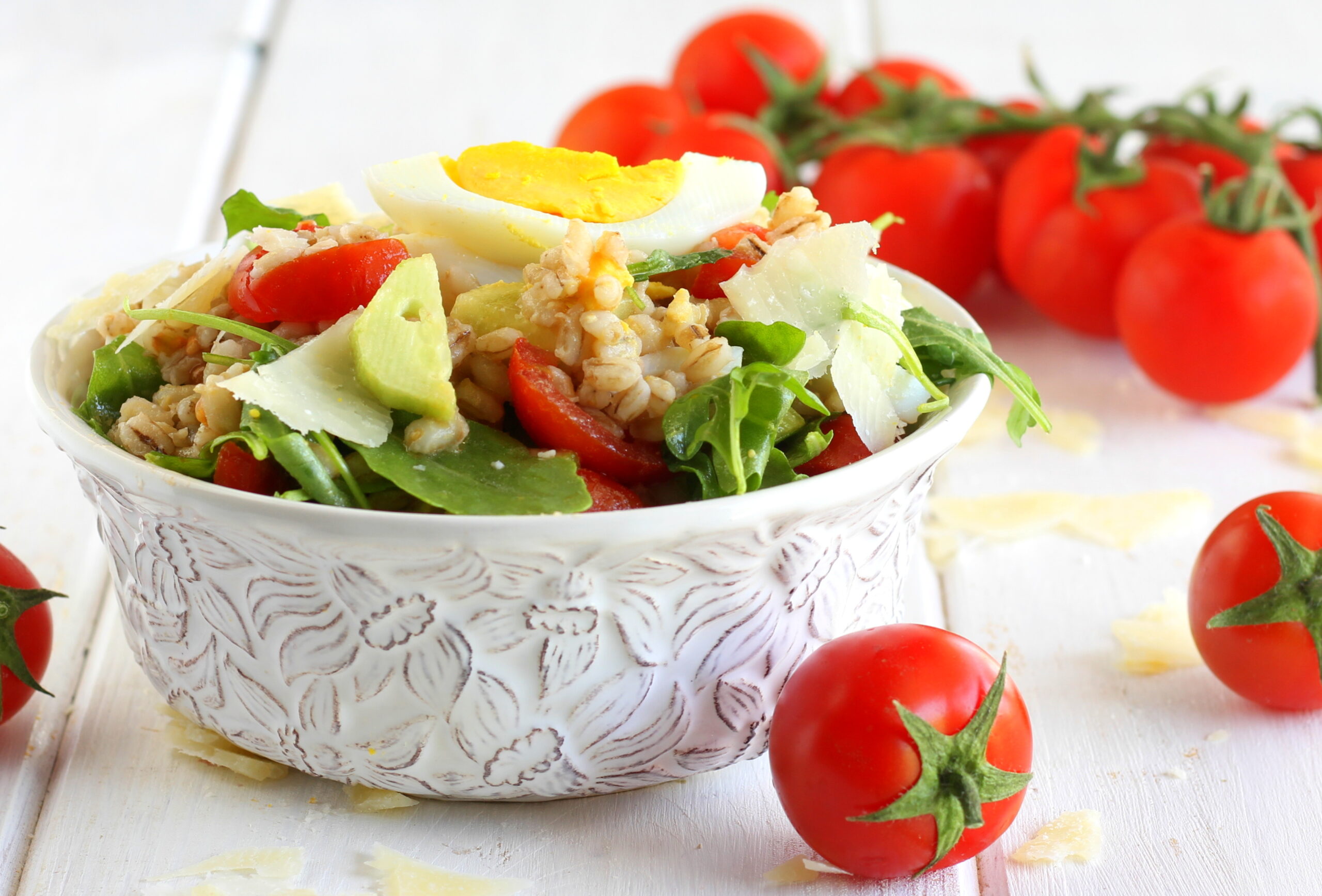 Frischer Perlgraupensalat