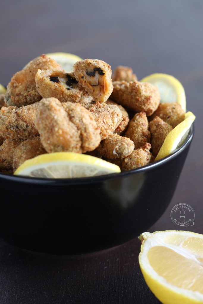 panierte und frittierte Miesmuscheln in der Heißluftfritteuse