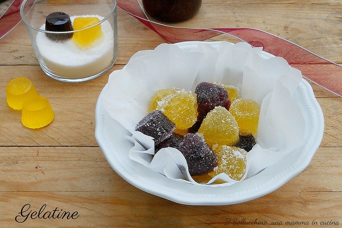 Fruchtgelees, hausgemachte Gelee-Bonbons