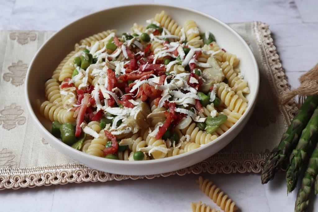 fusilli mit vignarola