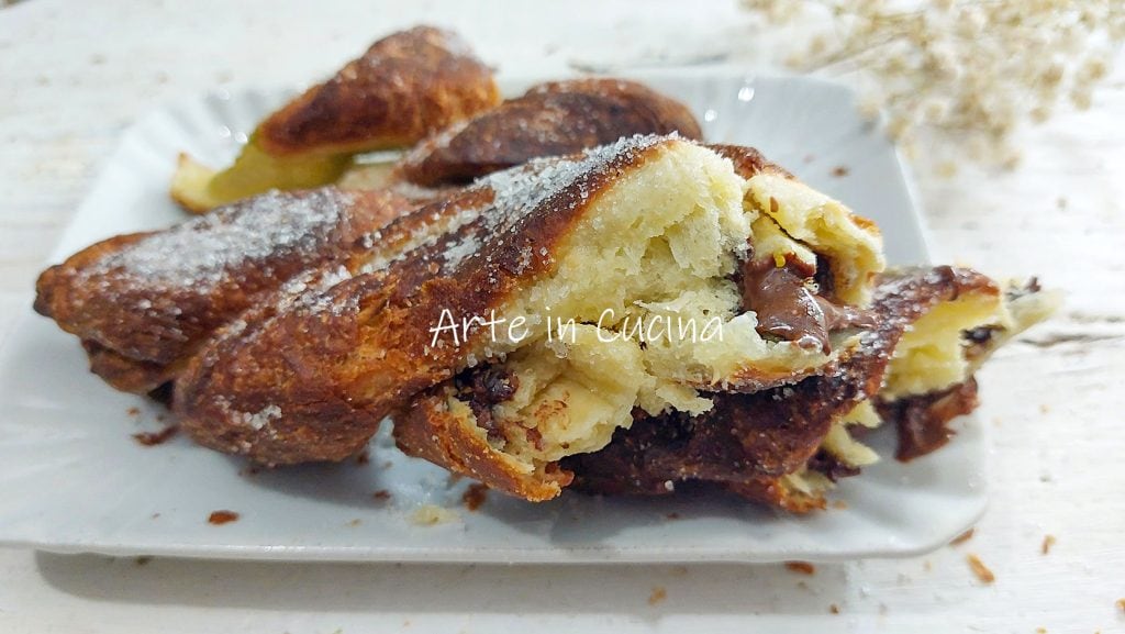 GEFLOCHTENE NUTELLA-BRÖTCHEN gebraten oder gebacken