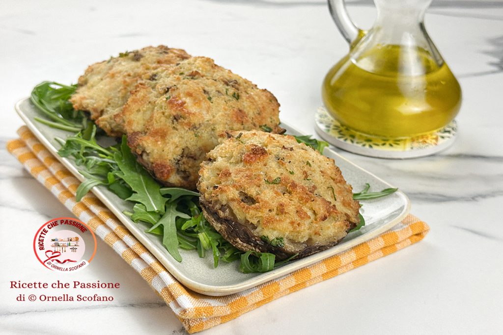 Rezept gefüllte Portobello-Pilze
