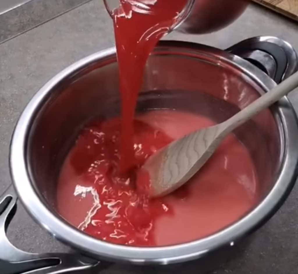 Das süße sizilianische Wassermelonen-Gel