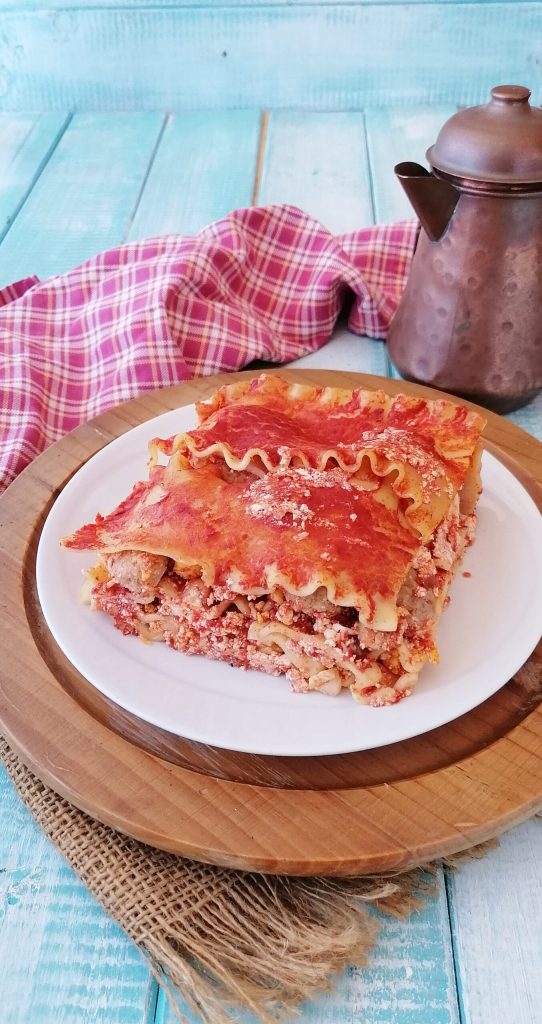 neapolitanische gewellte Lasagne