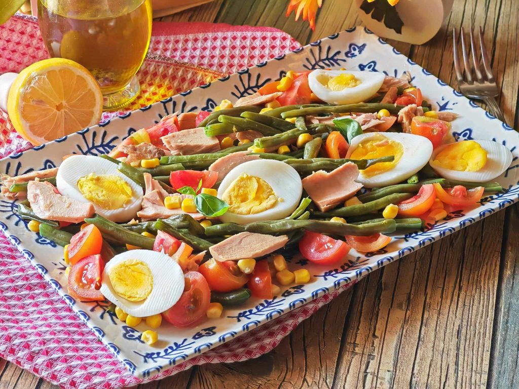 Grüne-Bohnen-Salat mit Thunfisch