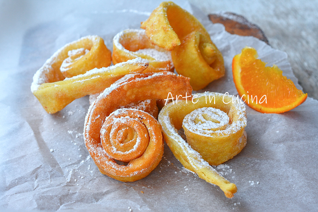 Karnevals-Schnecken mit Orange