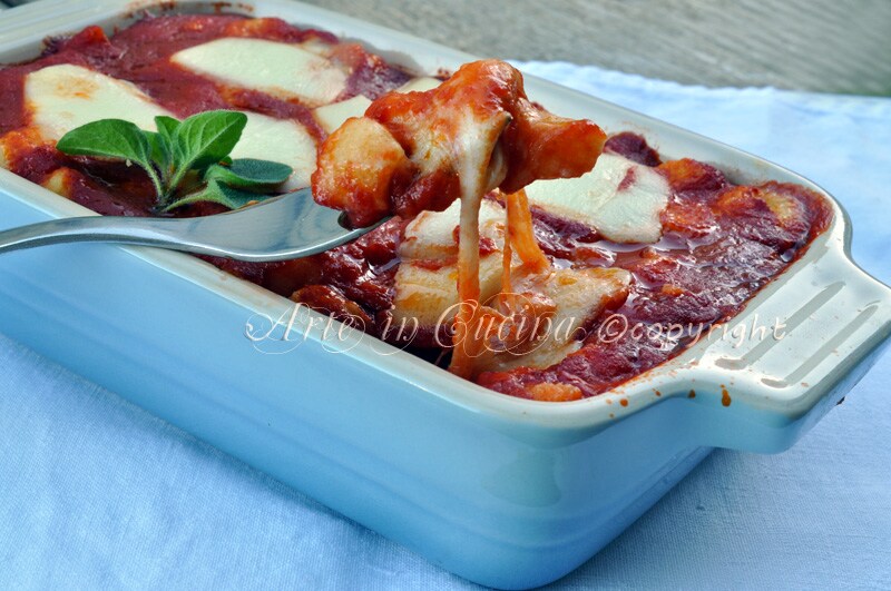 Gnocchi alla Sorrentina neapolitanisches Rezept vickyart Kunst in der Küche