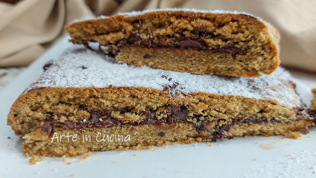 GROSSER KEKS mit NUTELLA und Schokolade Mürbeteigkuchen