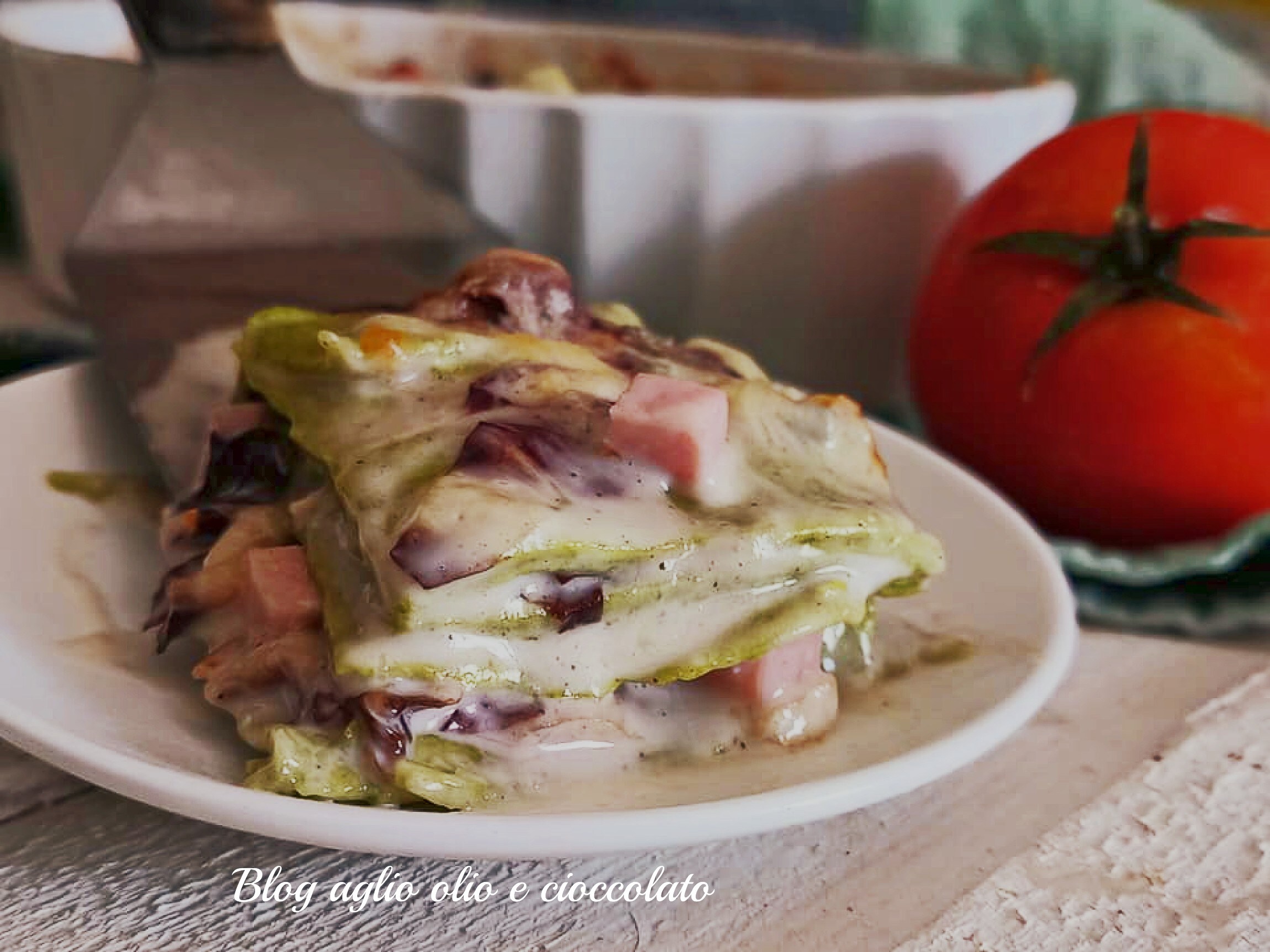 GRÜNE LASAGNE IN DER LUFTFRITTEUSE GEBACKEN