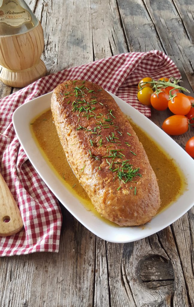 Hackbraten in der Pfanne
