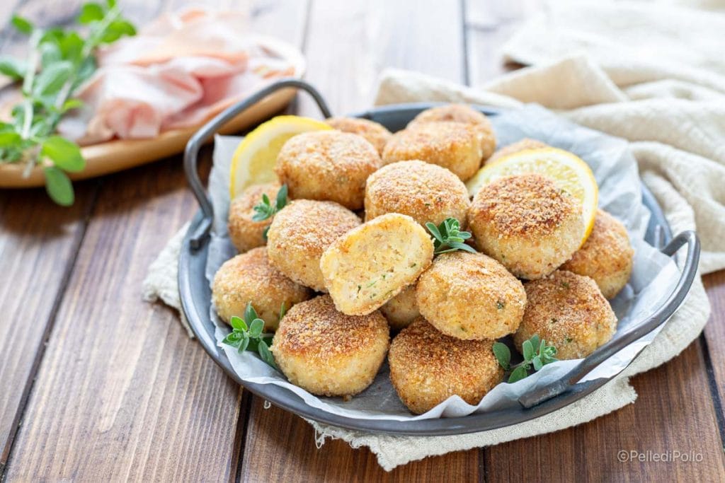 Hähnchen- und Mortadella-Fleischbällchen