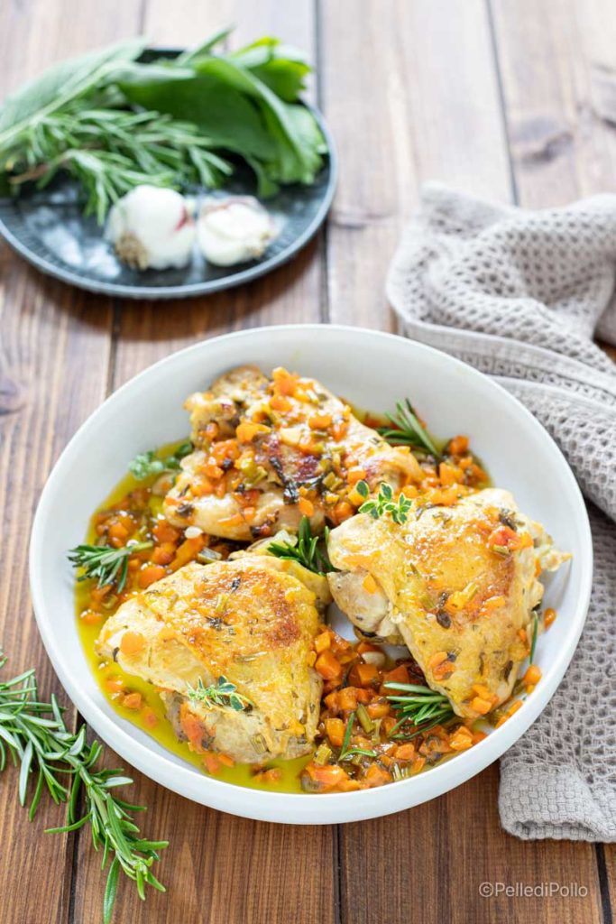 Hähnchen mit Kräutern süß-sauer