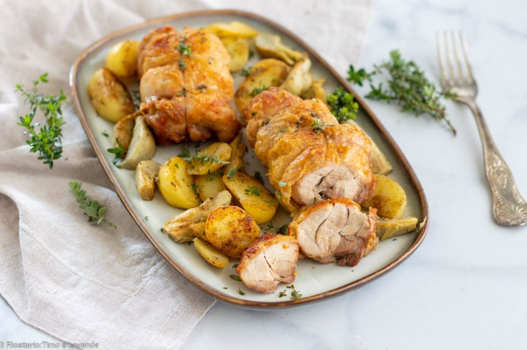 Hähnchenroulade in der Heißluftfritteuse