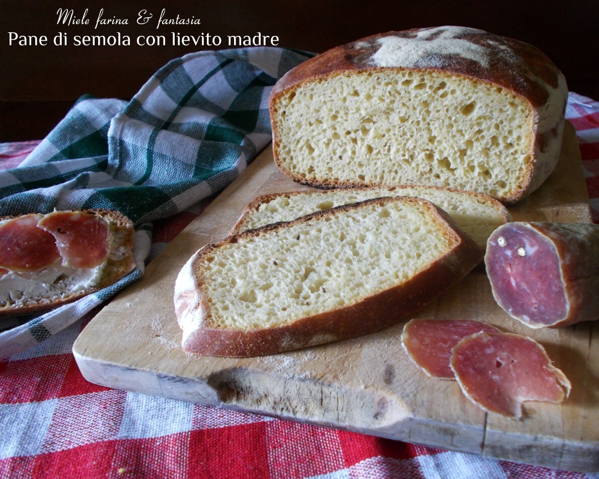 Natursauerteigbrot mit gemahlenem Hartweizengrieß