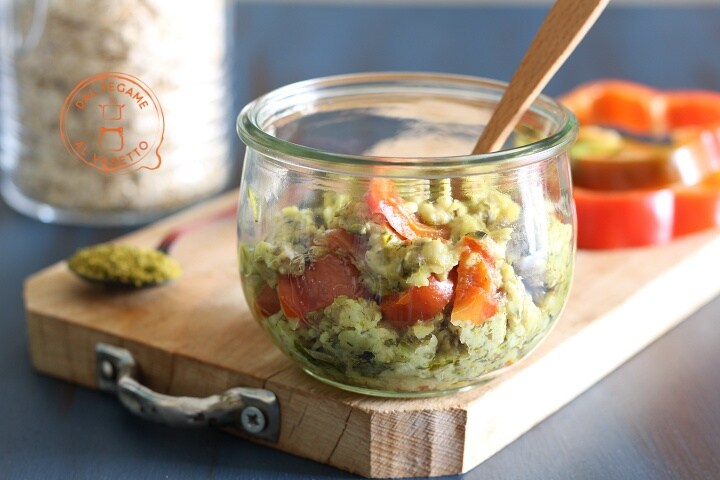 Herzhafter Porridge im Glas