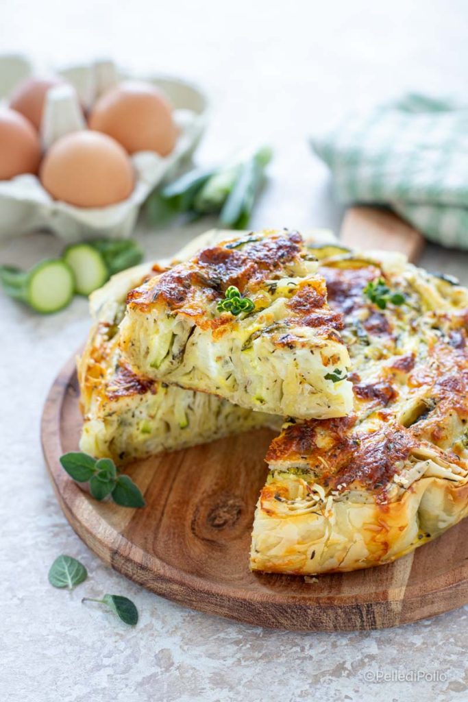 Filo-Teig-Kuchen mit Gemüse