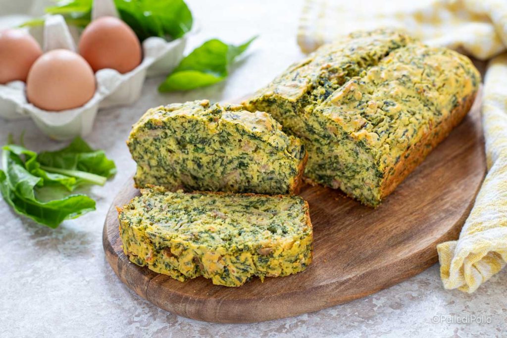 herzhafter Kuchen mit Maismehl und Mangold