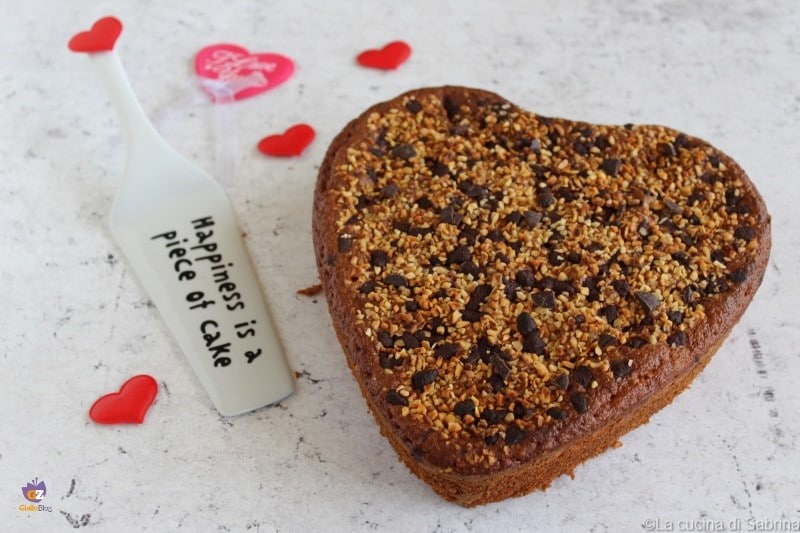 Haselnuss-Schokoladen-Herztorte