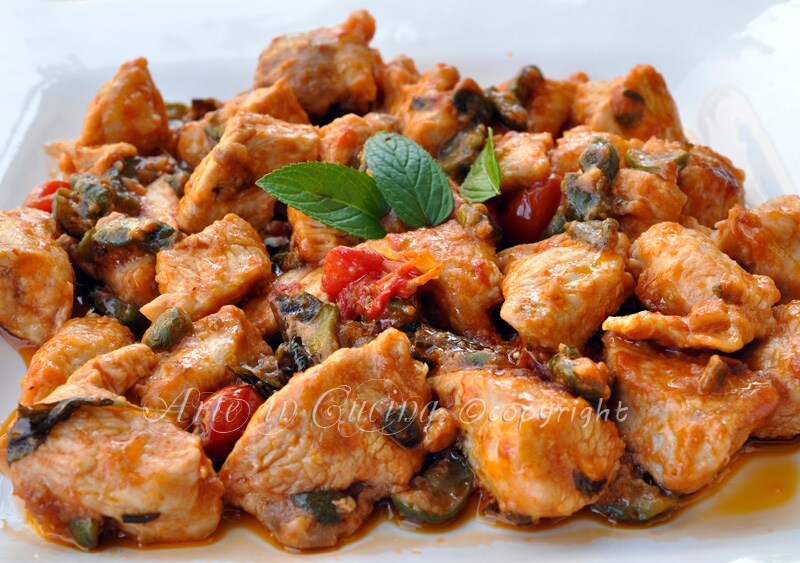 Hühnchen mit Oliven und Zitrone schnelles Rezept