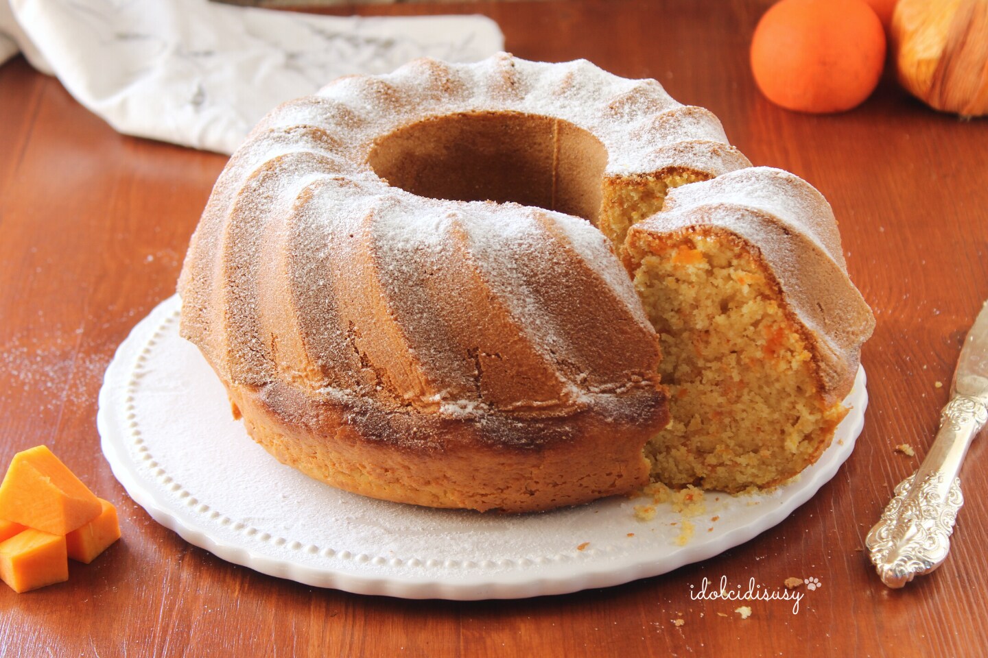 Kürbiskuchen ohne Butter