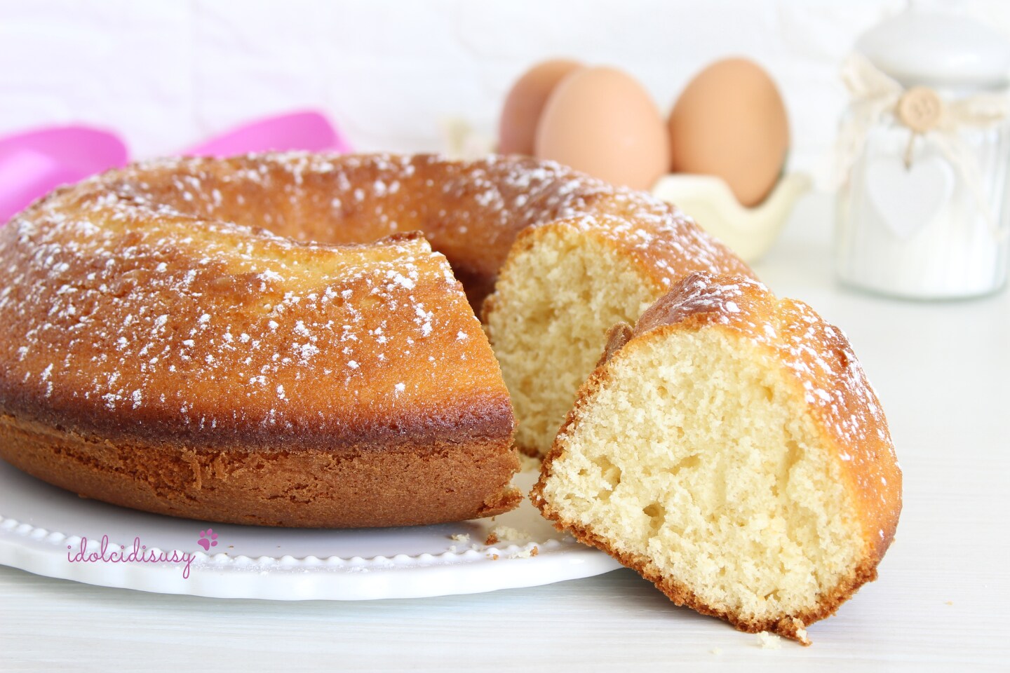 Weicher Kranzkuchen mit Sahne Bimby