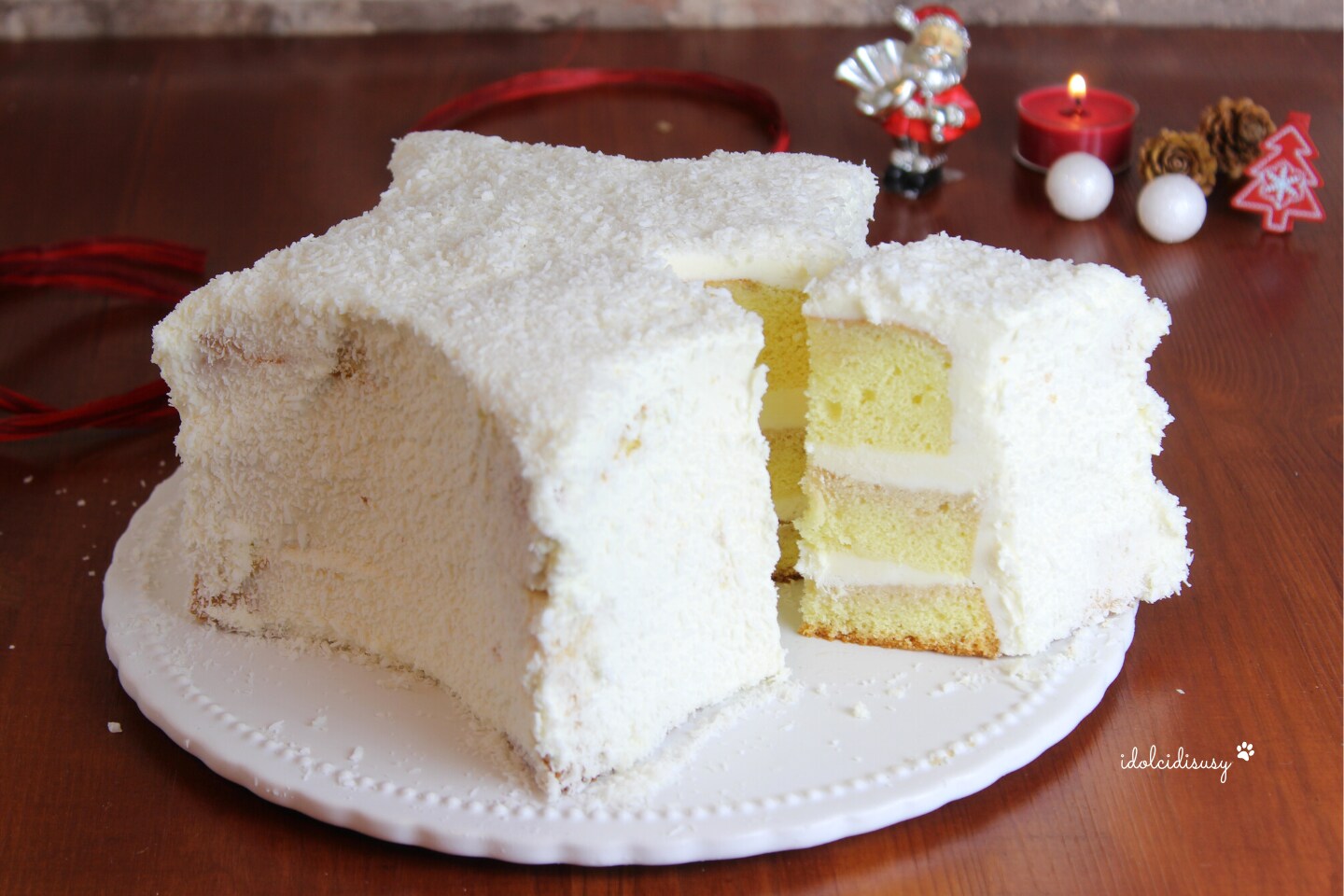 Weihnachtssternkuchen fluffig