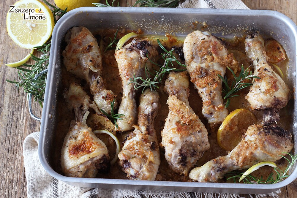 fusi di pollo al forno