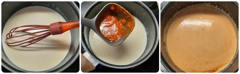 Gefüllte Muschelnudeln mit Fleischragout und Béchamelsoße