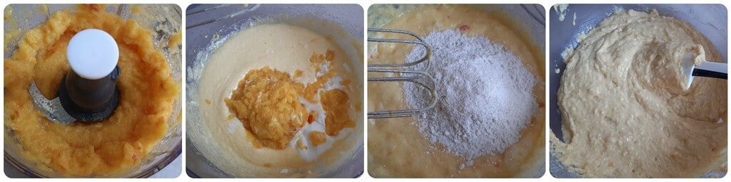 Pflaumenkuchen mit pürierten Früchten