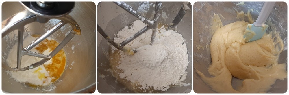 Himbeer-Plumcake mit weißer Schokolade überzogen