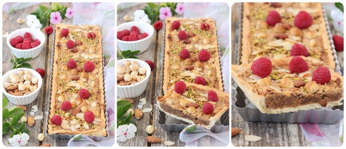 Tarte mit Mascarponecreme und Mandeln