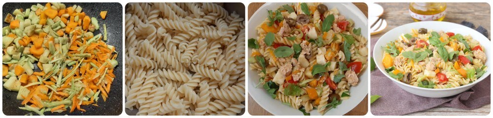 nudelsalat mit thunfisch und gemüse