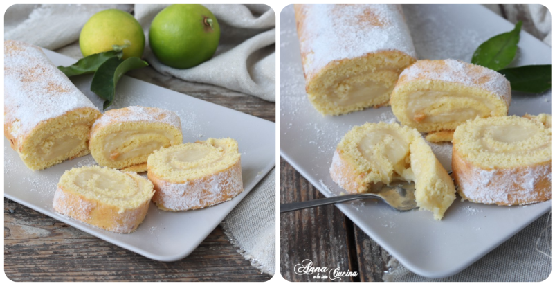 Süße Rolle mit Bergamottcreme