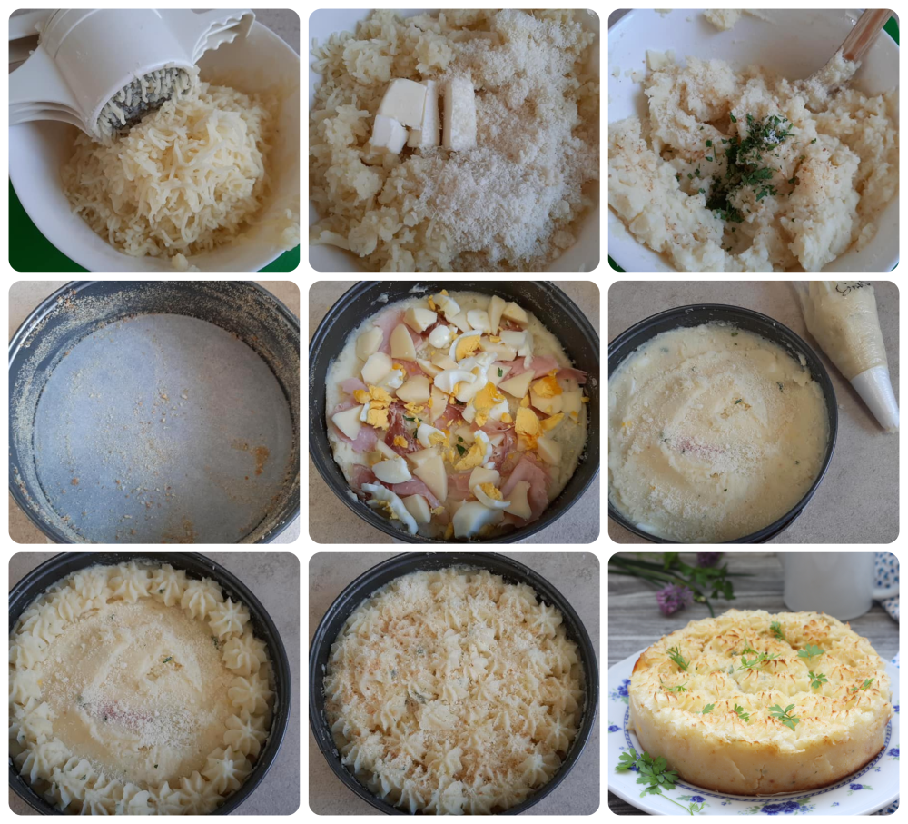 Kartoffelkuchen gefüllt