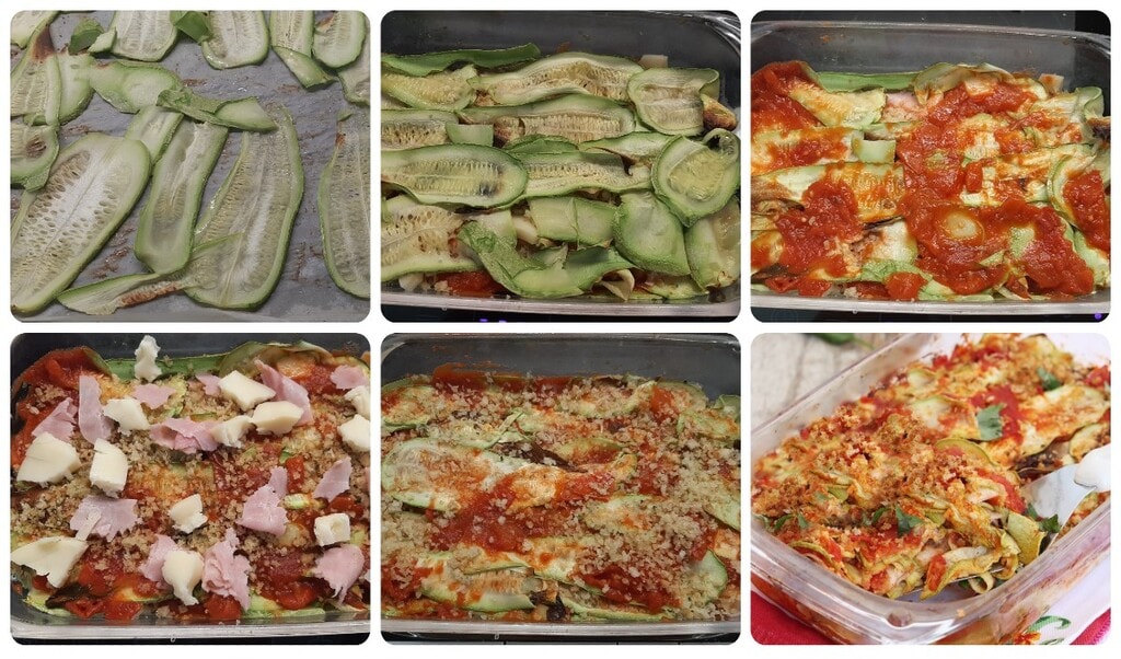 Zucchini-Parmigiana mit Tomaten