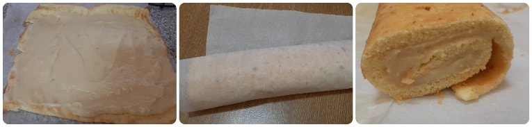 Süße Rolle mit Bergamottcreme