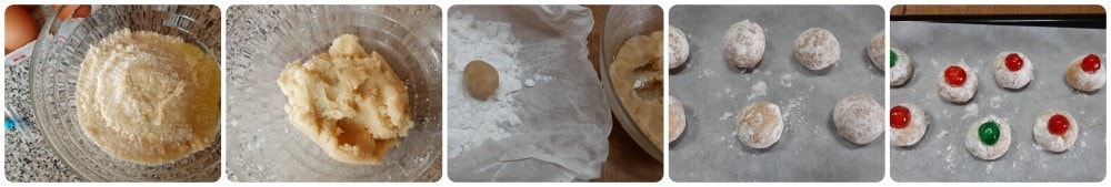 Kalabrische Mandelpasten, trockene Pastetten mit kandierten Früchten