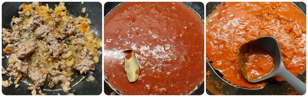 Gefüllte Muschelnudeln mit Fleischragout und Béchamelsoße