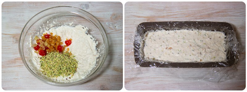 SÜSSER RICOTTA- UND PISTAZIENBLOCK, in zwei Minuten fertig, ohne Ofen