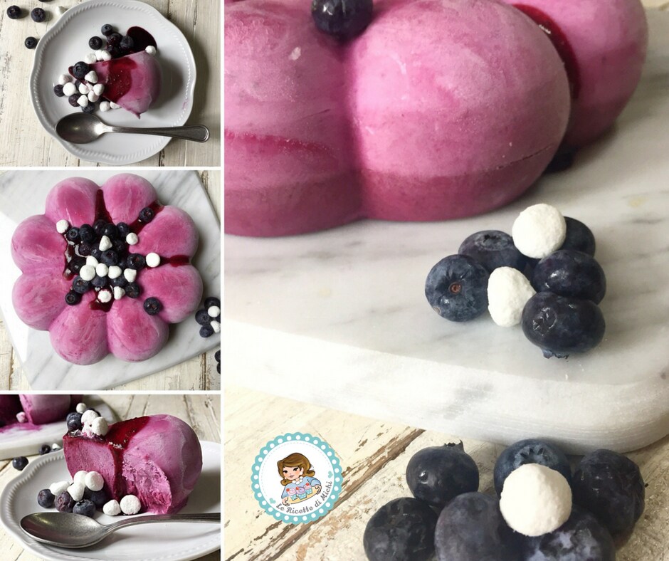 Joghurt-Heidelbeer-Semifreddo