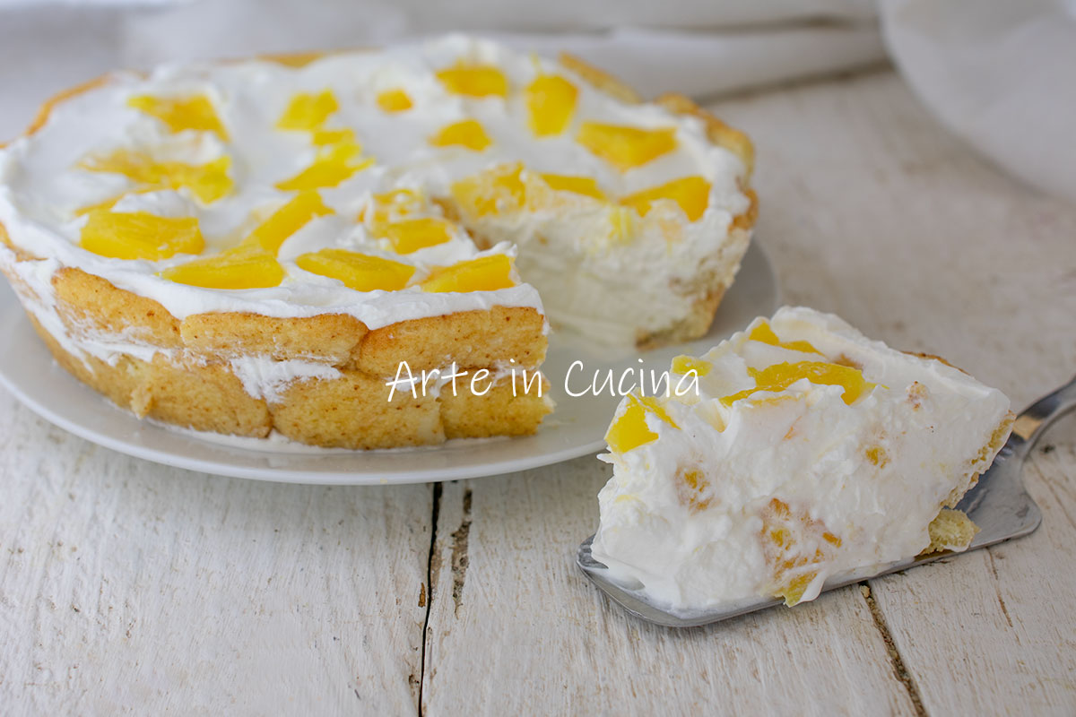 Kalter Ananaskuchen ohne Backen