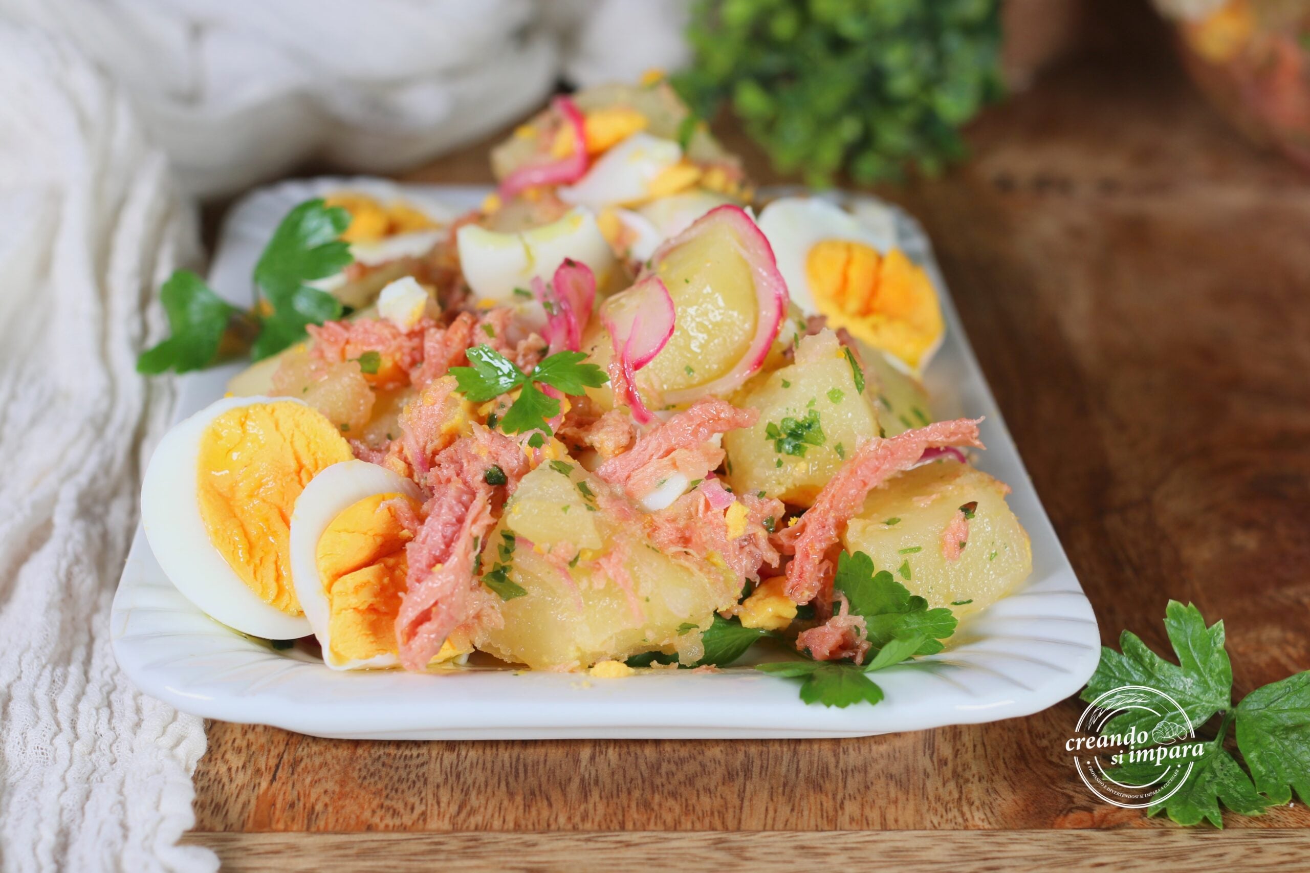 Kartoffel- und Thunfischsalat