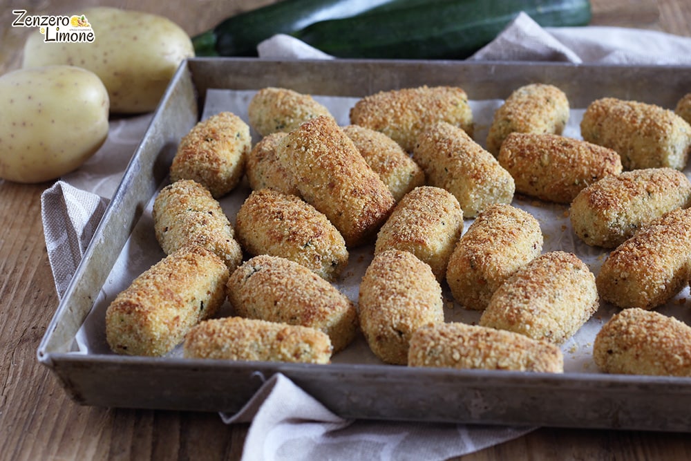 Gebackene Kartoffel-Zucchini-Kroketten